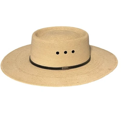 Atwood Nevada style palm long oval hat 7 5/8 western style hat - Image 1 of 4