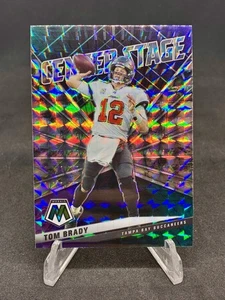 TOM BRADY 2021 Panini Mosaic SILVER Mosaic Prizm Center Stage Card #CS10 ๐๐๐! - Picture 1 of 2