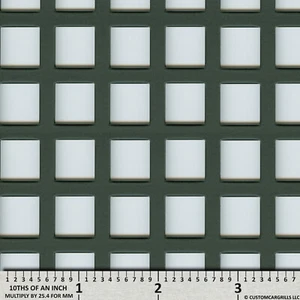CCG UNIVERSAL 16" x 48" PERFORATED SQUARE GRILL GRILLE MESH SHEET FLAT BLACK - Bild 1 von 4