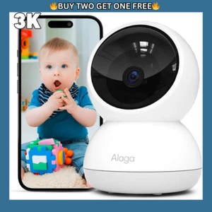 Alaga 3K Security Camera for Home, 5G & 2.4G WiFi, 360° Pan, Human Pet Motion AI - Picture 1 of 8