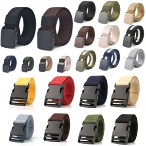 Quick Release Belt Tactical Women Men Army Webbing Nylon Military Waistbe # - Picture 1 of 36