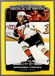 2022-23 OPC Marquee Rookie Yellow Parallel #548 Brayden Tracey Anaheim Ducks RC - Picture 1 of 1