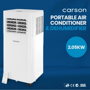 CARSON 2.05kW Portable Air Conditioner AC Cooler Dehumidifier Aircon Unit Remote - Picture 1 of 11