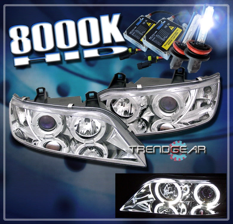 1996-2002 BMW Z3 HALO PROJECTOR HEADLIGHT+HID KIT LAMP CLEAR 1998 1999 2000 2001 - Image 1 of 1