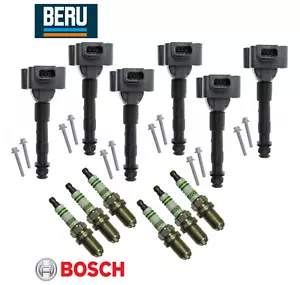 Ignition Coil (Updated) & Spark Plug (6sets) OEM for Porsche 911 Boxster Cayman - Picture 1 of 1