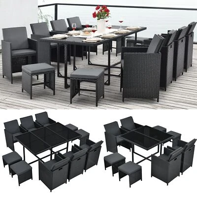 Polyrattan Gartenmöbel Sitzgruppe Gartenlounge Gartengarnitur Lounge Set Juskys® - Bild 1 von 4