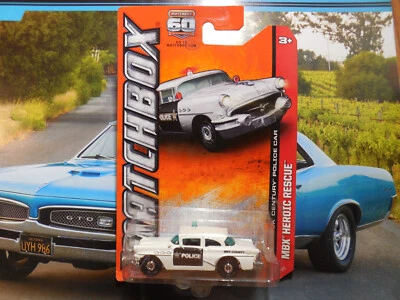 Matchbox 60 Aniversario MBX HEROICO RESCATE 1956 Buick Century Coche de Policía Condado Foto 1 de 3
