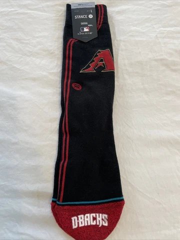 Stance InfiKnit Arizona Diamondbacks Dbacks Alt Jersey 2 Sz L 9-13 Crew Socks Cover