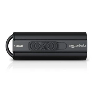 Amazon Basics 128 GB Ultra Fast USB 3.1 Flash Drive, Black - OPEN BOX - Afbeelding 1 van 7