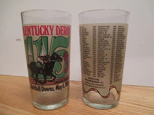 115th KENTUCKY DERBY 5" Glass SUNDAY SILENCE 1989 WINNER! Pat Valenzuela - Picture 1 of 4