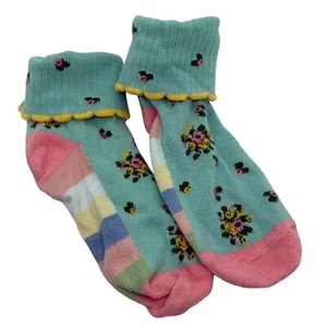 GIRLS MATILDA JANE Brilliant daydream Feet Wave Ankle Socks size M Medium 9-13 - Picture 1 of 2