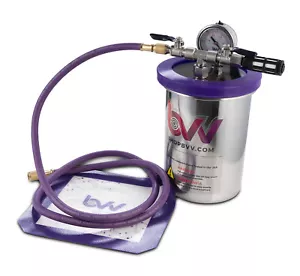 BVV Best Value Vacs 2 Quart Tall Stainless Steel Vacuum Chamber - Picture 1 of 2