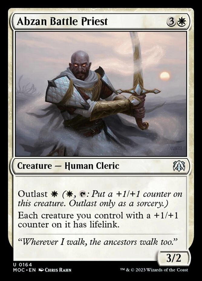 x4 Abzan Battle Priest U MTG Commander: March of the Machine M/NM, English - Image 1 of 1