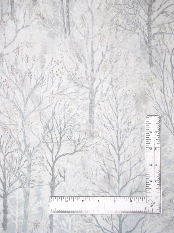 Tela de árboles con flores por yarda gris colección centenario algodón de Lecien Foto 1 de 2