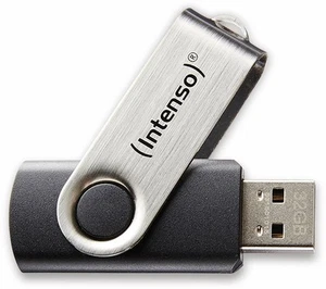 Intenso 3503460 Basic Line 8 GB USB-Stick USB 2 Silber-schwarz, 3er Pack 8GB, 3e - Bild 1 von 6