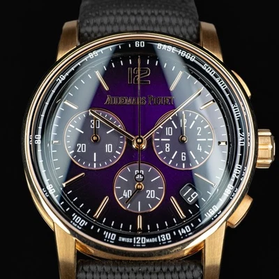 2022 Audemars Piguet Code 11.59 Chrono Smoked Purple 26393OR.OO.A002KB.02 - Image 1 of 4