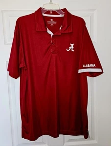 Alabama Crimson Tide Colosseum Polo Shirt Men 2XL Dri-Fit NEW - Picture 1 of 1