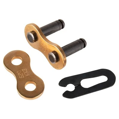 DID 520VX3 Oro X-Ring Profesional Cadena de Carretera Clip Estilo Eslabón Maestro Foto 1 de 4