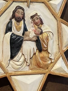 Jim Shore Heartwood Creek Black & Gold Nativity Star Christmas Ornament 6004206 - Picture 1 of 8