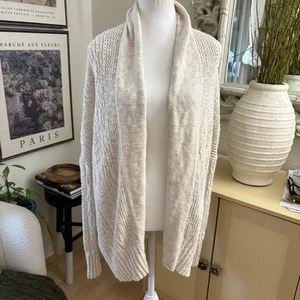PERUVIAN CONNECTION Strickjacke Pimabaumwolle vorne offen creme Größe Medium - Bild 1 von 7