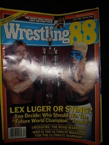 Wrestling 88 LEX LUGER/STING  Magazine Summer 1988 WCW WWE Warriors - Picture 1 of 2