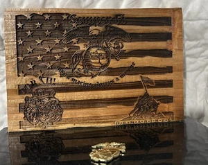 Placa de escritorio grabada del Cuerpo de Marines - Imagen 1 de 5