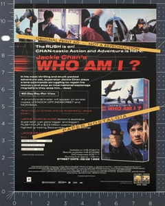 WHO AM I? - Original 1998 Trade AD / ADVERT_ Jackie Chan _ Ed Nelson - Picture 1 of 1