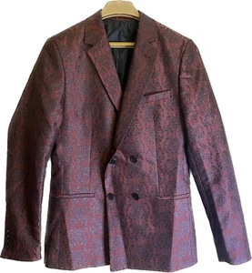 New Double Breasted Paisley Blazer - Picture 1 of 4