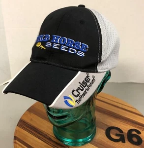 WILD HORSE SEEDS HAVRE MONTANA SYNGENTA CRUISER HAT BLACK/GRAY ADJUSTABLE VGC G6 - Picture 1 of 4