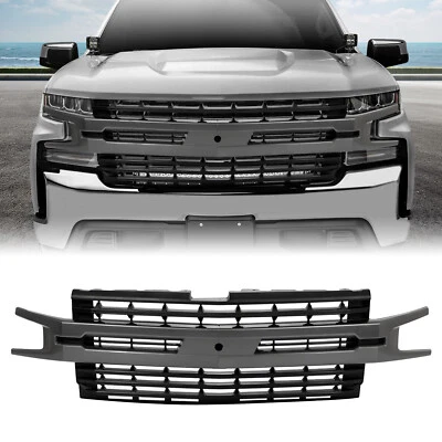 Parachoques delantero parrilla superior Fit Chevrolet Silverado 1500 2019 2020 2021 2022 Foto 1 de 4