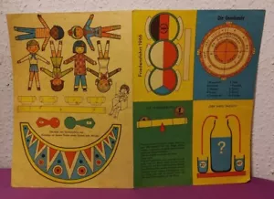 DDR BEILAGE aus ABC-ZEITUNG FRIEDENSFAHRT 1966 BASTELBOGEN VINTAGE OSTALGIE - Bild 1 von 3