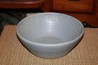Large Crisman Pottery Bowl 2003 Hand Thrown Blue Green Color Leaves