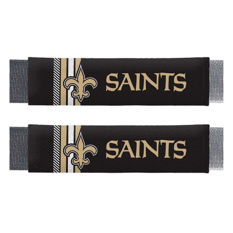 New Orleans Saints NFL 2 Pack Rally Seat Belt Shoulder Pad Covers Car Auto Cover