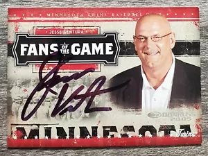 Jesse Ventura Signed 2004 Donruss Fans of The Game Card #FG1 WWF Wrestling RAD - Picture 1 of 2