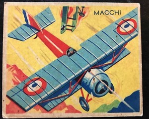  Rare 1934 National Chicle Co. Sky Birds Italian Macchi High Number SP #81