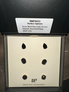 Bomb Party Simply Studs RBP9053 - Perfect Options - black onyx RG - Picture 1 of 4