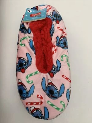 Calcetines Zapatilla Lilo And Stitch Disney Fuzzy Babba 7-9.5 Navidad Antideslizantes Nuevos Foto 1 de 4