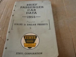 Passenger Car Data 1955 Sinclair Ethyl - Picture 1 of 4