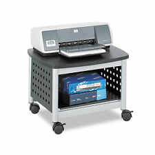 Safco Scoot Printer Stand 20-1/4w x 16-1/2d x 14-1/2h Black/Silver 1855BL