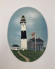 LIGHTHOUSE Montauk Point New York Oval Wall Hanging Display