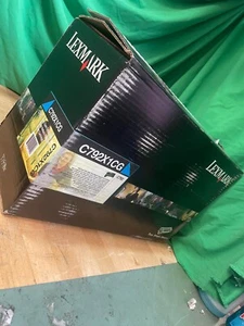 Genuine Lexmark C792X1CG Extra High Yield CYAN Toner Cartridge - New open box - Picture 1 of 1