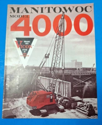 Manitowoc 4000 Crane Vicon Crawler 1963 Original - Image 1 of 4