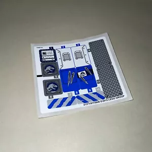 Lego Jurassic World foglio adesivo originale mai usato del set T. Rex Tracker 75918 - Foto 1 di 1
