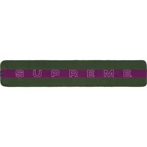 Supreme Polartec® Scarf - DARK GREEN / PURPLE Olive FW18 - Picture 1 of 2