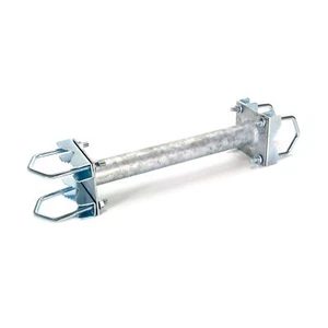 Support de montage en acier pour fixation de mât 30 cm - Photo 1/2