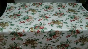 P. Kaufmann Eden Primavera Bianco Frutta Tessuto Floreale 56" Larghezza 7yds BTY - Foto 1 di 11