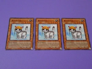 Yu-Gi-Oh! 3 X FET-EN033 Rescue Cat Common Unlimited Edition - Picture 1 of 11