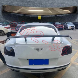 FOR BENTLEY CONTINENTAL GT 2011-2017 REAL CARBON FIBER REAR TRUNK SPOILER WING - Picture 1 of 7