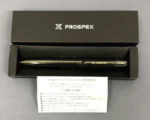 PROSPEX Original Novelty Black/Silver Twisted Ballpoint Pen wz/Box&Manual Rare - Picture 1 of 6