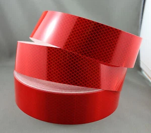 3M Red (4092) Diamond Grade Class 1 Reflective Tape 50mm x 45m - Picture 1 of 3